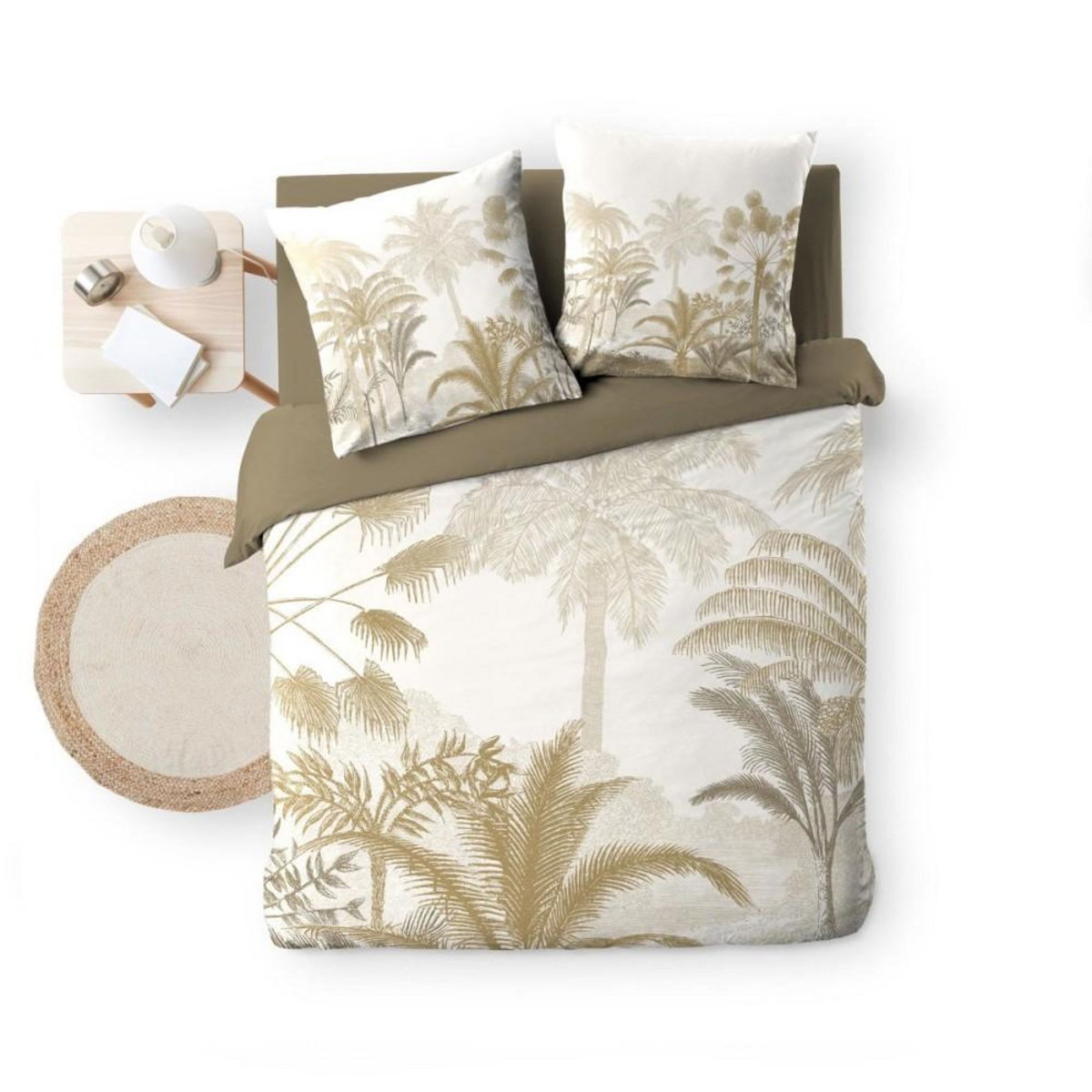 Douceur d'Intérieur Housse de couette 260x240 + 2 taies COCOTY 100% coton