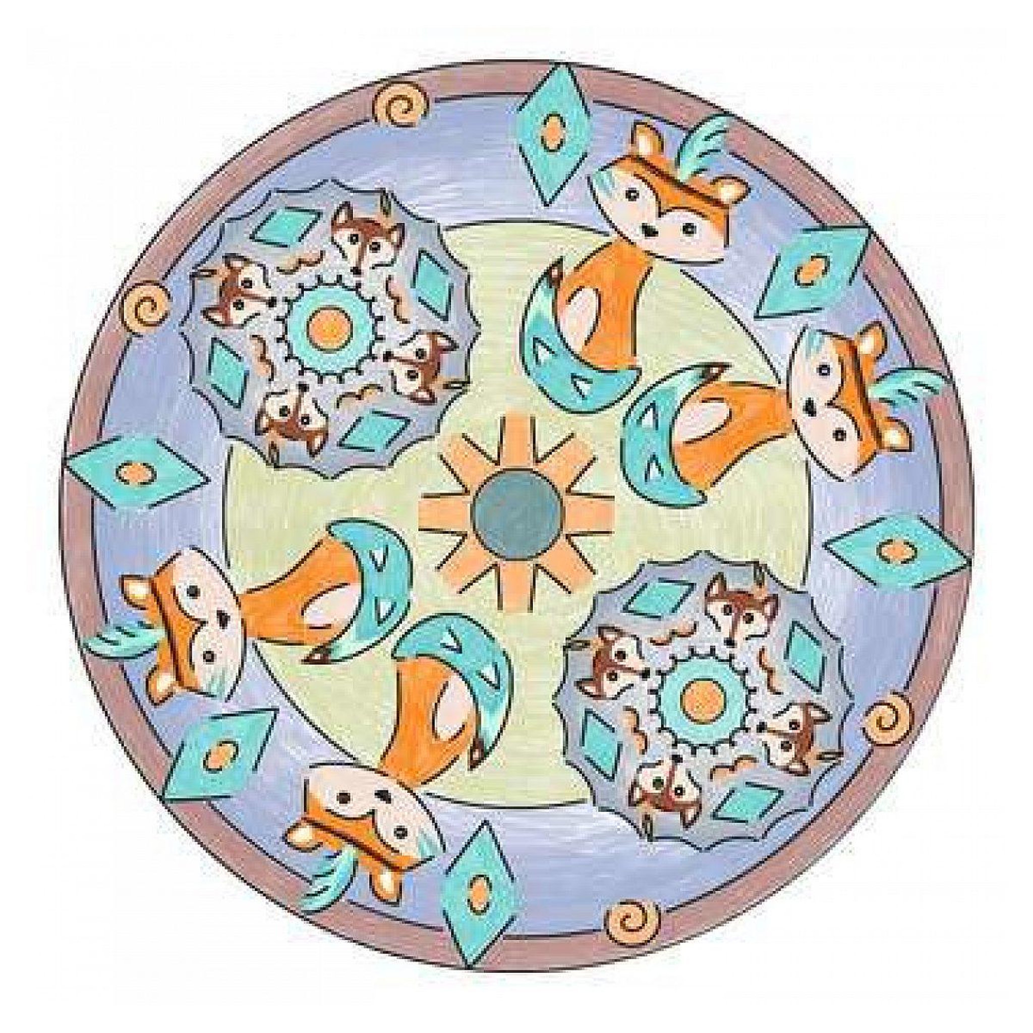 Voir la diapositive 4 : RAVENSBURGER Mandala - midi - boho style