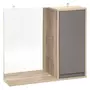 ATMOSPHERA Armoire de toilette design Elda - L. 57 x H. 49 cm - Gris