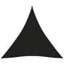 VIDAXL Voile de parasol tissu oxford triangulaire 3x3x3 m noir
