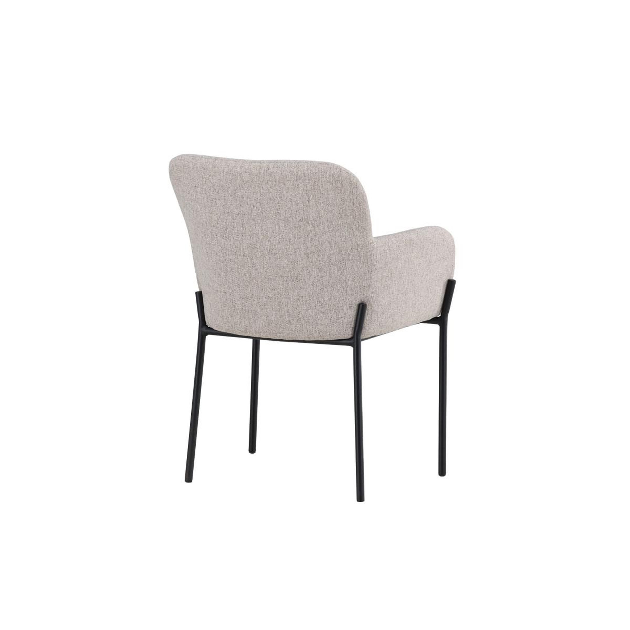 Voir la diapositive 6 : Paris Prix Chaise en tissu effet lin  vätö  81cm beige & noir