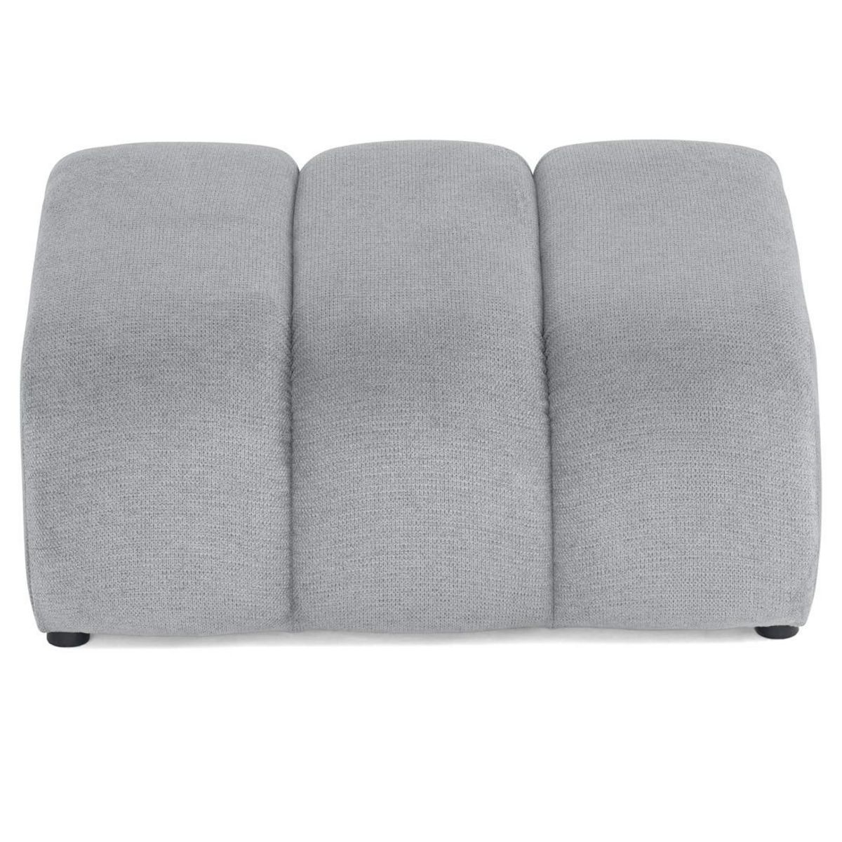 LISA DESIGN Debbie - pouf en tissu texturé