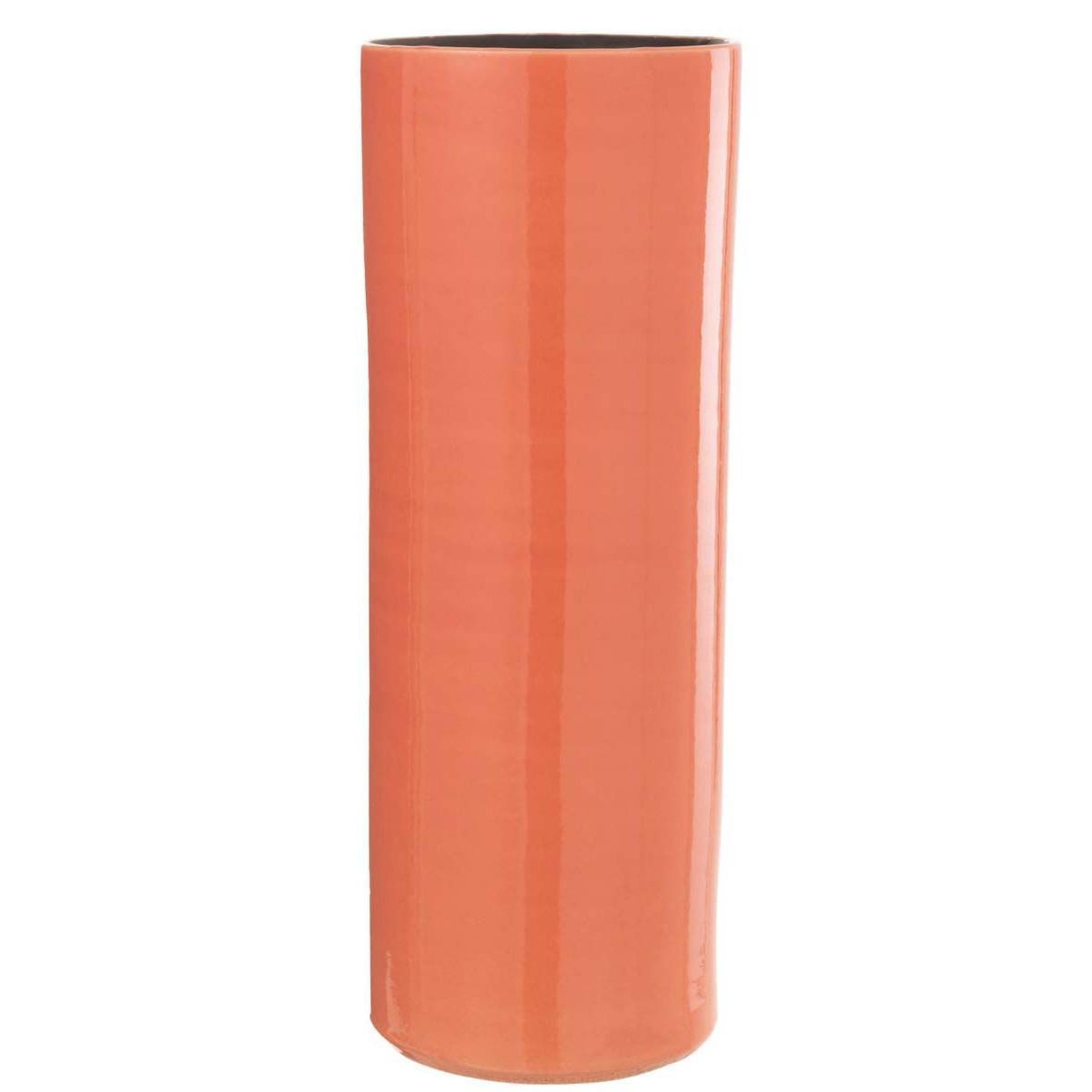 J-LINE Vase design en céramique  flek  47cm orange