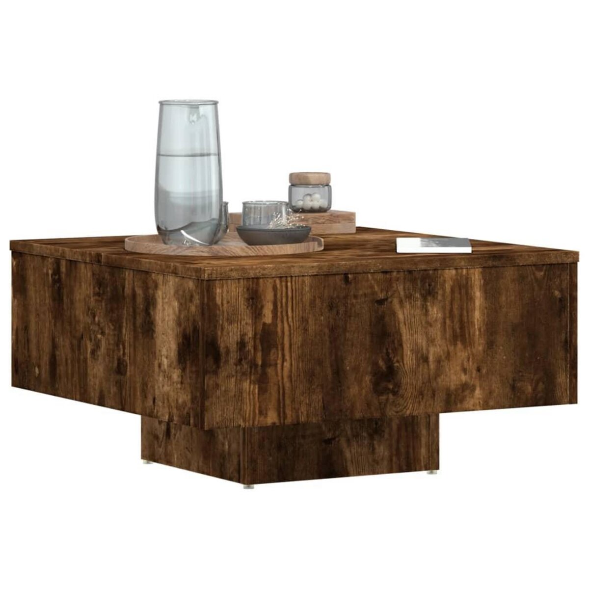 VIDAXL Table basse Chene fume 60x60x31,5 cm Bois d'ingenierie