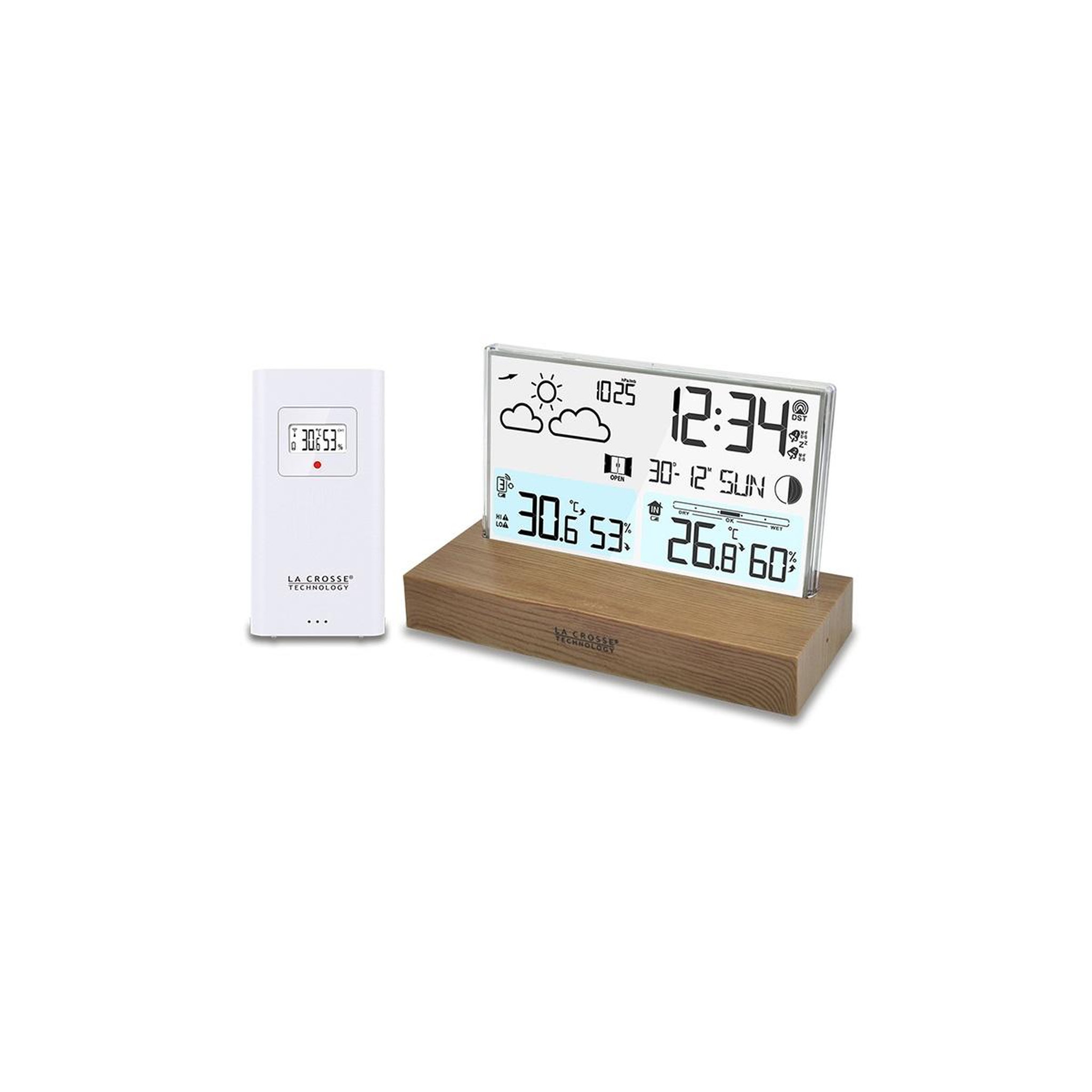 La crosse technology Station météo sans fil en bois - WS6207MAC