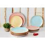 Voir la diapositive 6 : BJORN Assiette PATTERN Ø26cm - 6 pièces - Color