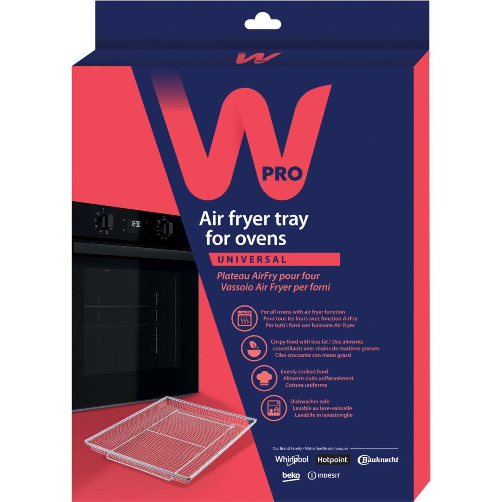 Voir la diapositive 2 : WPRO Grille universelle pour friteuse sans huile