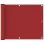 Voir la diapositive 1 : VIDAXL Ecran de balcon Rouge 75x500 cm Tissu Oxford