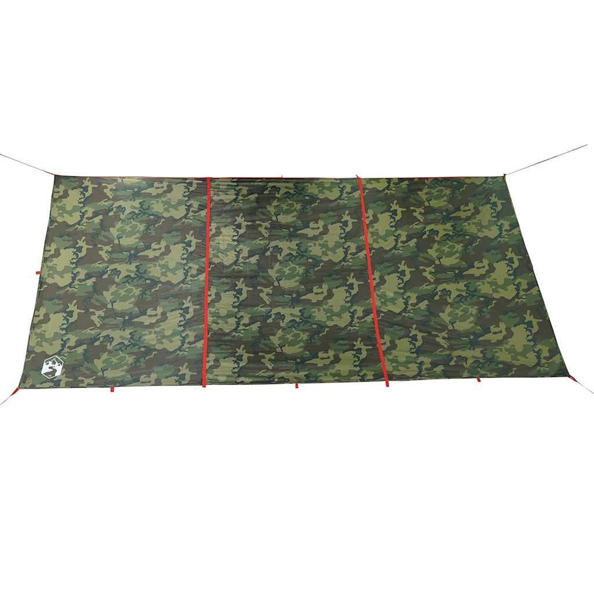 Voir la diapositive 5 : VIDAXL Bache de camping camouflage 451x420 cm impermeable