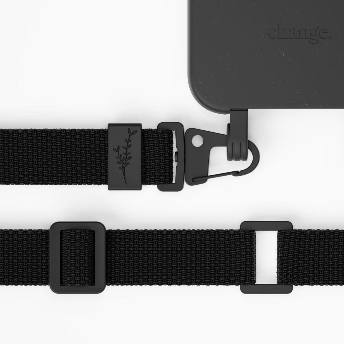 WOODCESSORIES Etui avec cordon iPhone 14 Plus Tour de cou noir