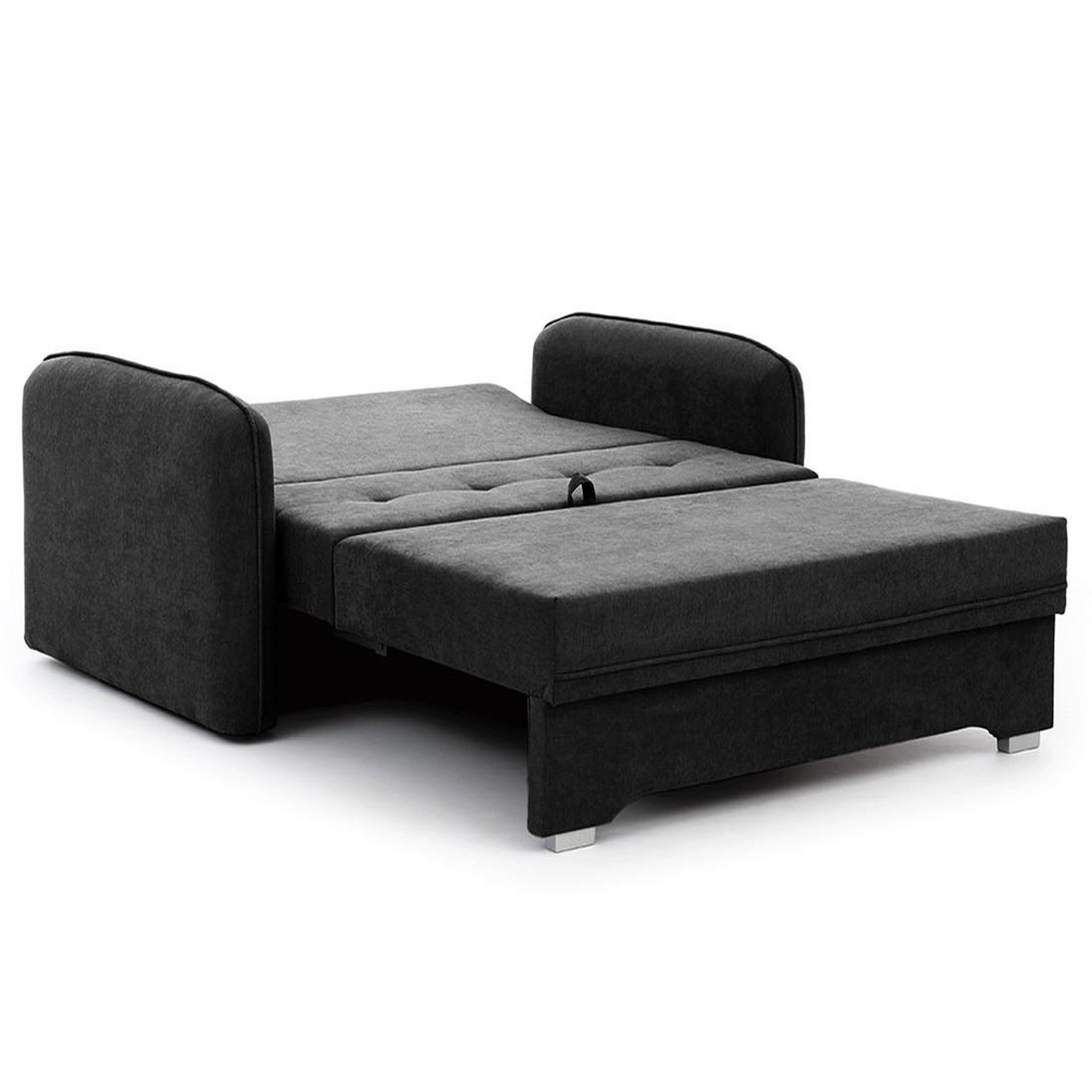 Voir la diapositive 5 : BEST MOBILIER Michelle - canapé droit 3 places convertible avec coffre en velours