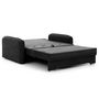 Voir la diapositive 5 : BEST MOBILIER Michelle - canapé droit 3 places convertible avec coffre en velours