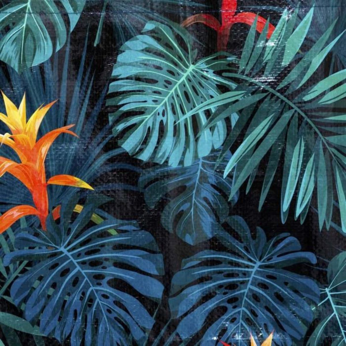 FIVE Sac Cabas de Shopping  Feuille  45cm Multicolore