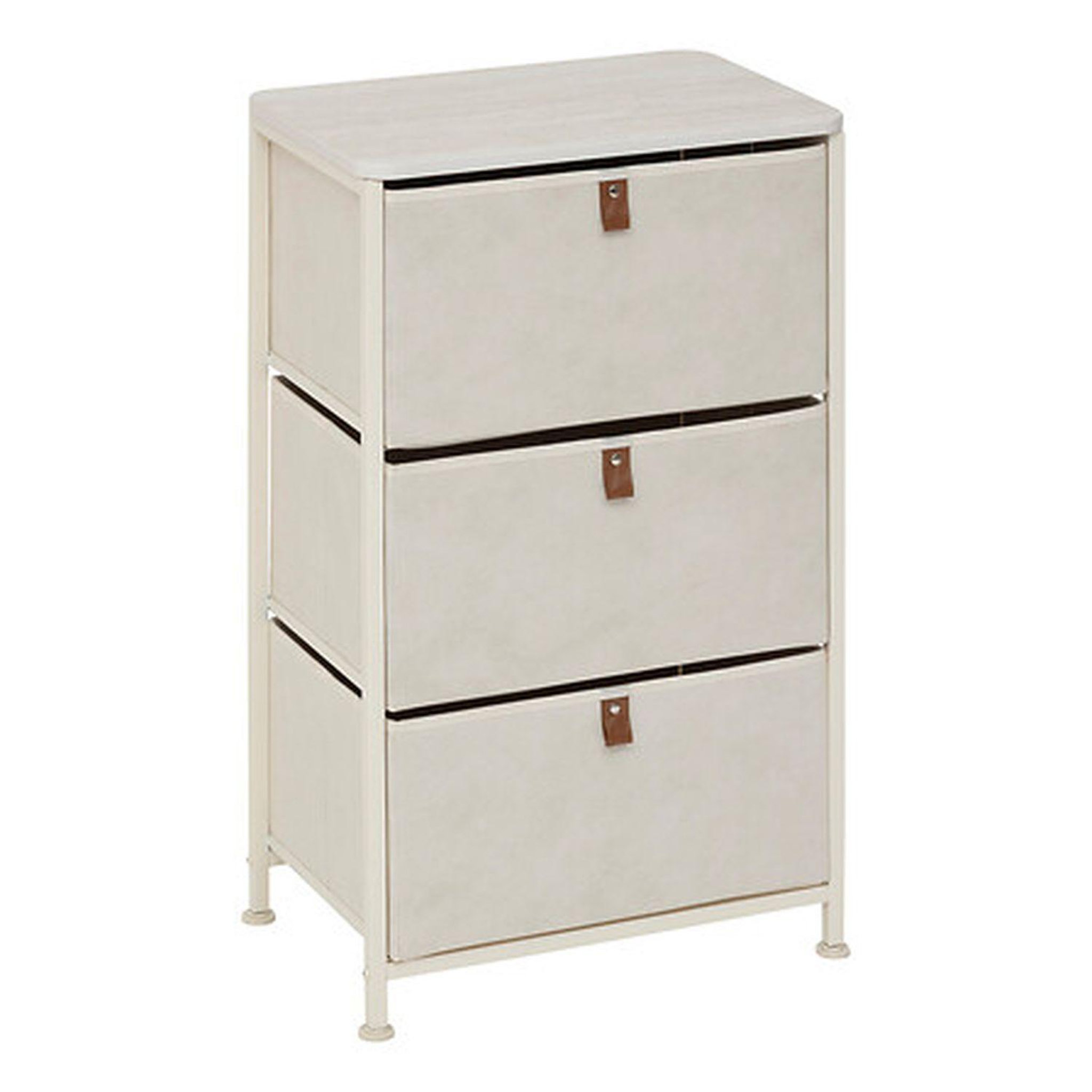 FIVE Tour de rangement 3 tiroirs tissa - beige
