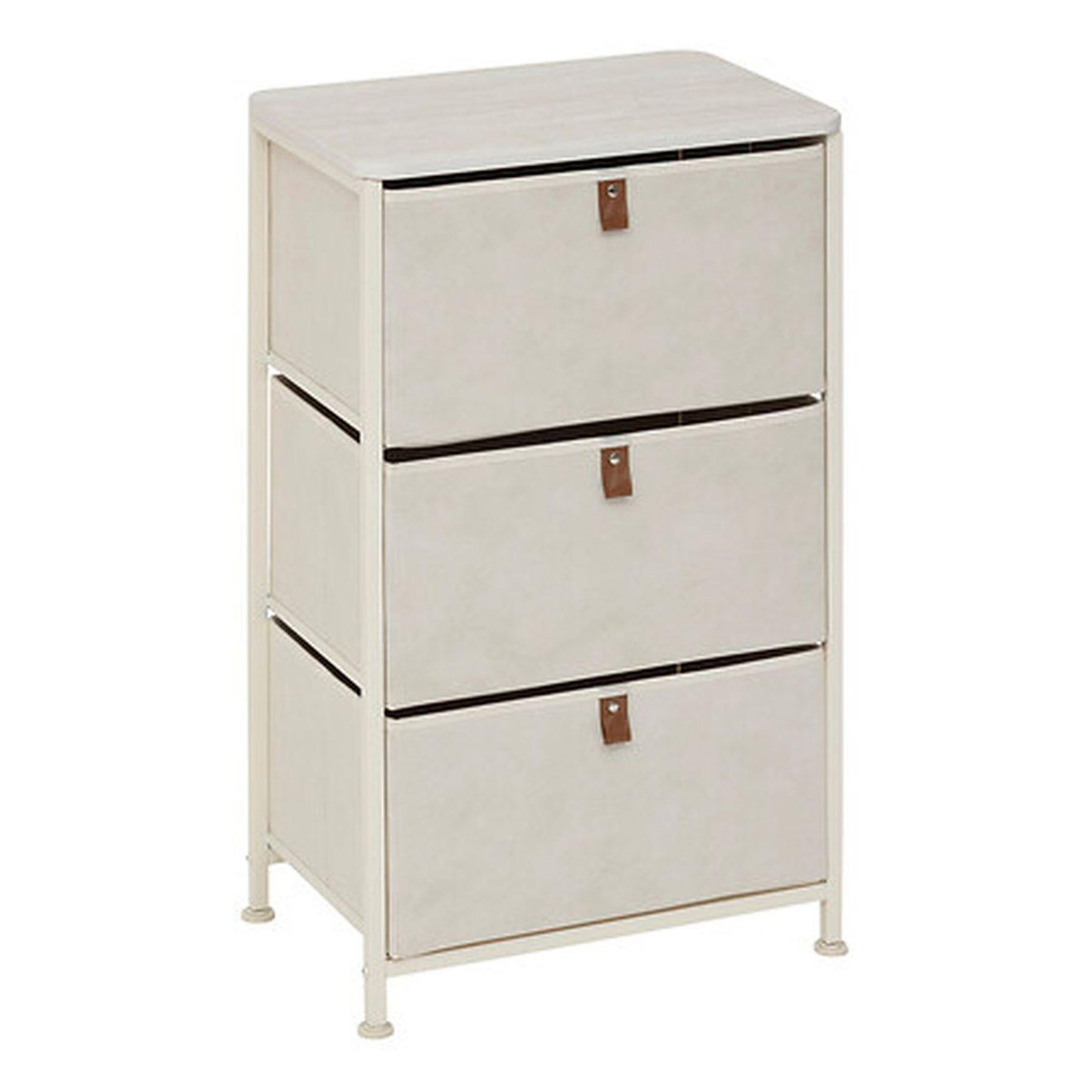 FIVE Tour de rangement 3 tiroirs TISSA - Beige