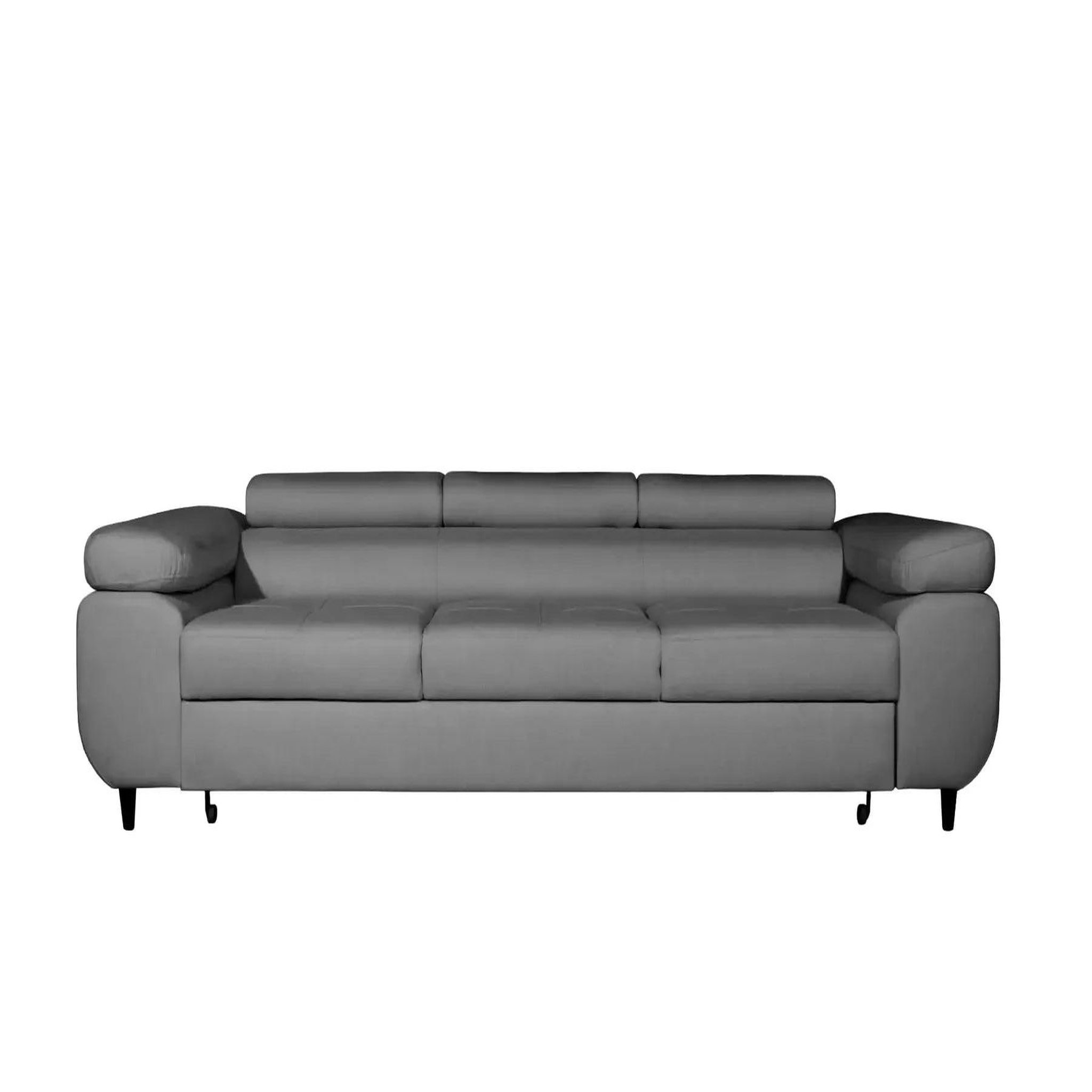 Voir la diapositive 1 : CASANOVA PARIS Charlie - canapé droit convertible tissu chiné