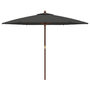 Voir la diapositive 4 : VIDAXL Parasol de jardin avec mat en bois anthracite 299x240 cm