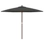 Voir la diapositive 4 : VIDAXL Parasol de jardin avec mat en bois anthracite 299x240 cm