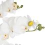 Voir la diapositive 2 : ATMOSPHERA Fleur Artificielle Pot Ciment  Orchidée  65cm Noir