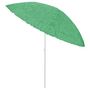 Voir la diapositive 3 : VIDAXL Parasol de plage Hawaii vert 300 cm