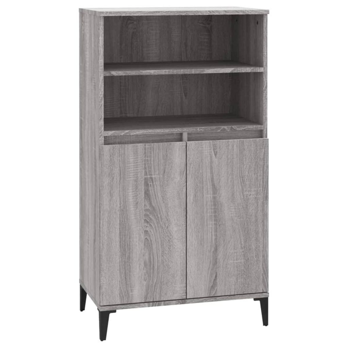 VIDAXL Buffet haut Sonoma gris 60x36x110 cm Bois d'ingenierie