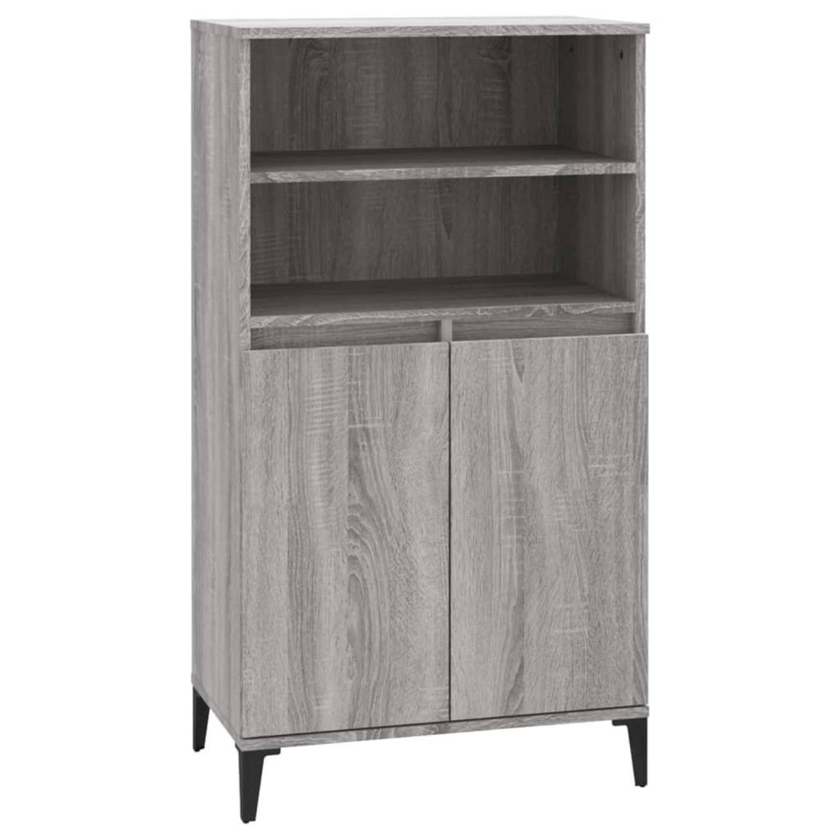VIDAXL Buffet haut Sonoma gris 60x36x110 cm Bois d'ingenierie