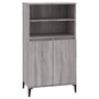 Voir la diapositive 2 : VIDAXL Buffet haut Sonoma gris 60x36x110 cm Bois d'ingenierie