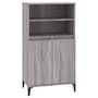 Voir la diapositive 2 : VIDAXL Buffet haut Sonoma gris 60x36x110 cm Bois d'ingenierie