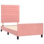 Voir la diapositive 4 : VIDAXL Cadre de lit sans matelas rose 80x200 cm velours