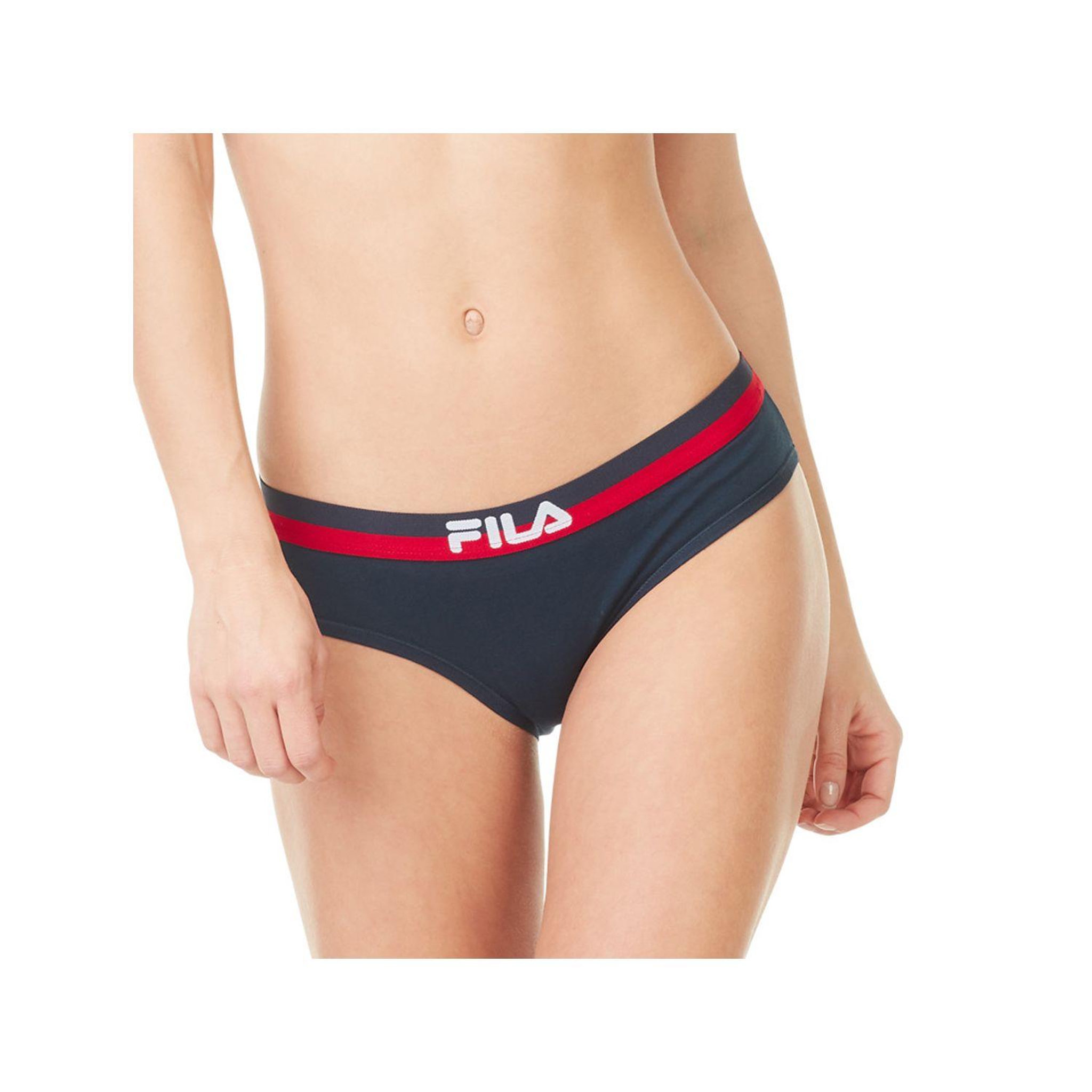 Voir la diapositive 6 : FILA Lot de 3 slips coton femme fu6050