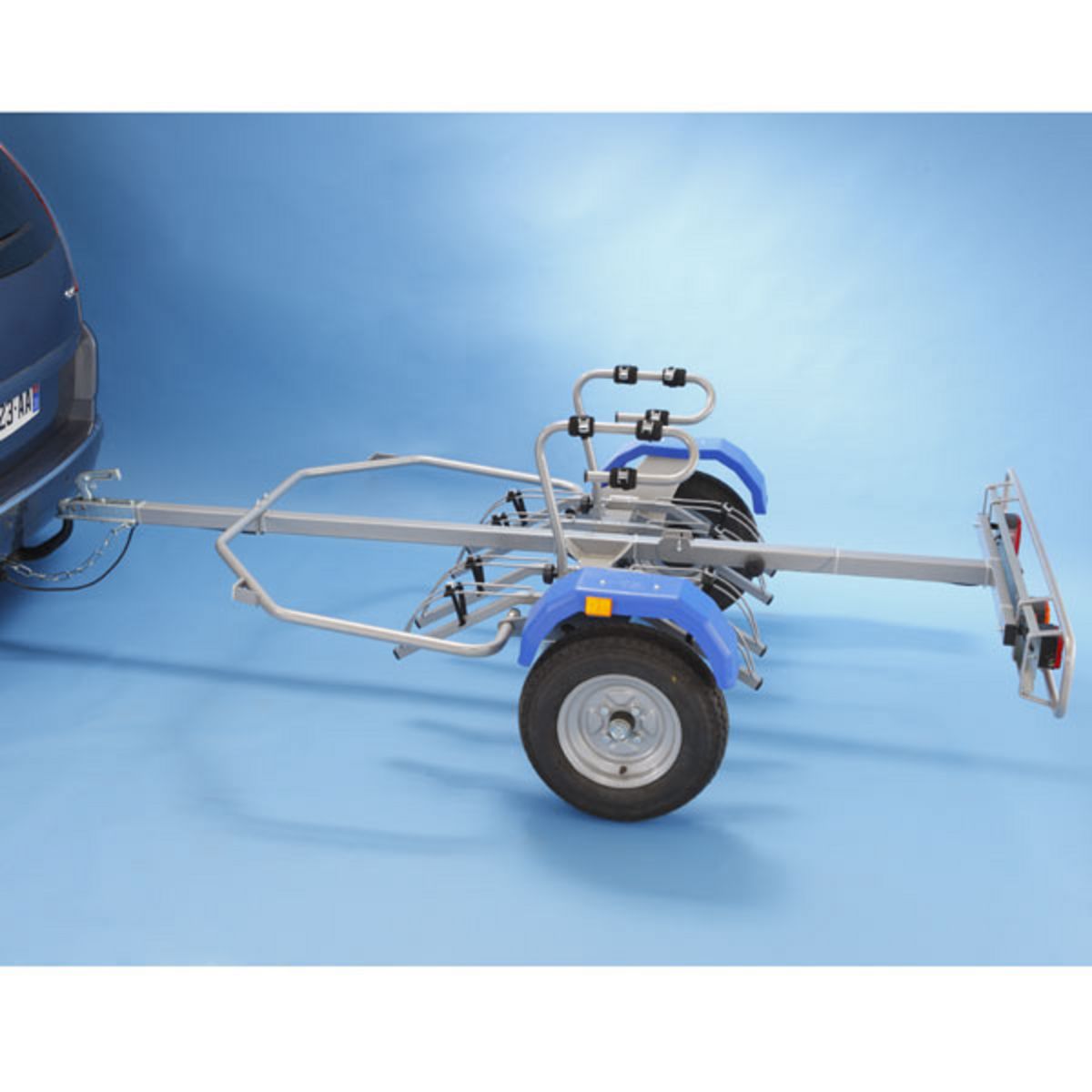 MOTTEZ Remorque porte-vélos universelle sur attelage - 4 vélos