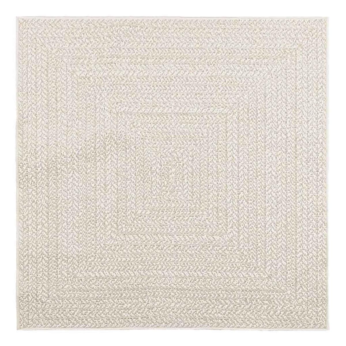 VIDAXL Tapis ZIZUR creme 120x120 cm aspect de jute interieur exterieur