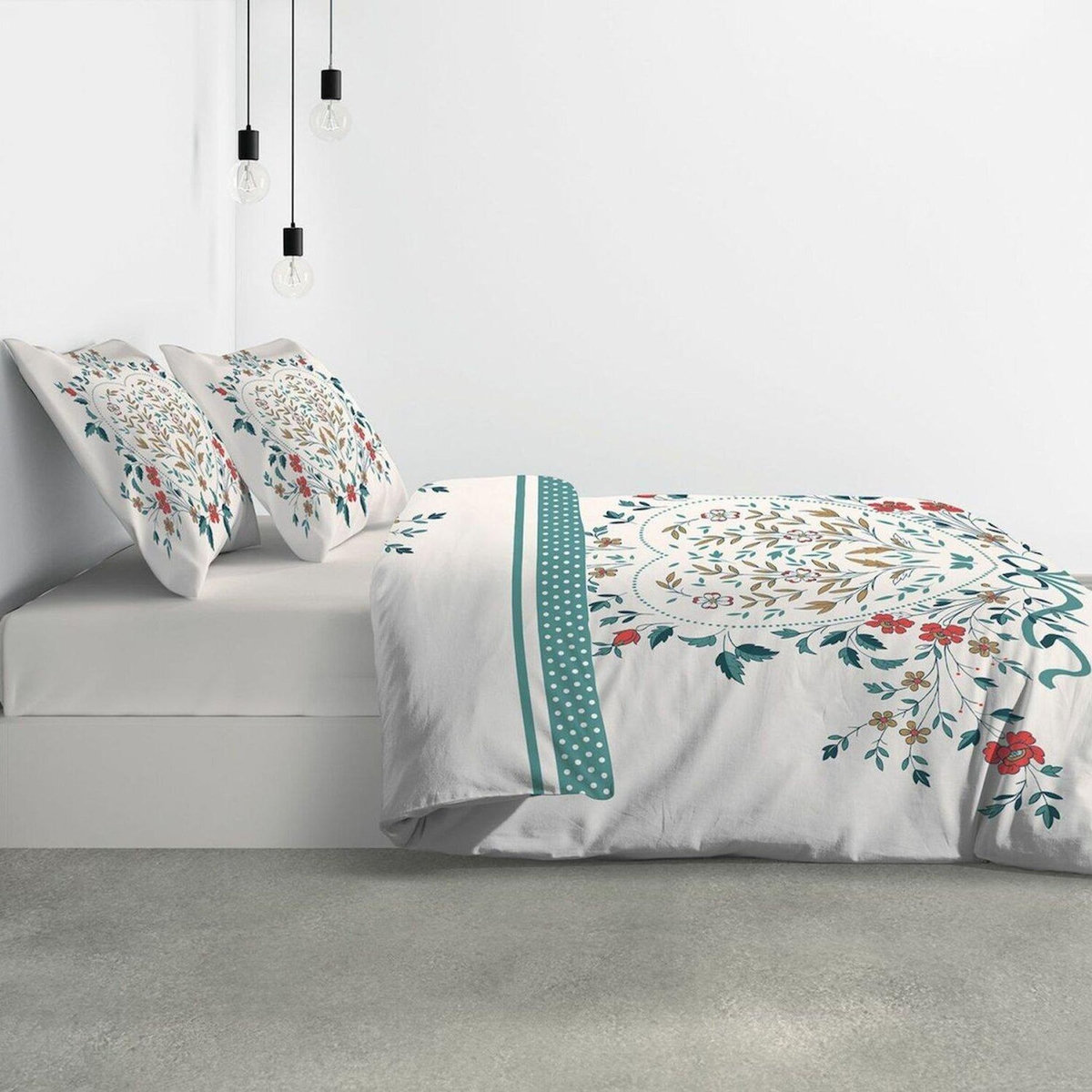 Les Ateliers du Linge Parure housse de couette 100% coton 47 fils/cm2 -capucine