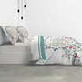 Voir la diapositive 3 : Les Ateliers du Linge Parure housse de couette 100% coton 47 fils/cm2 -capucine