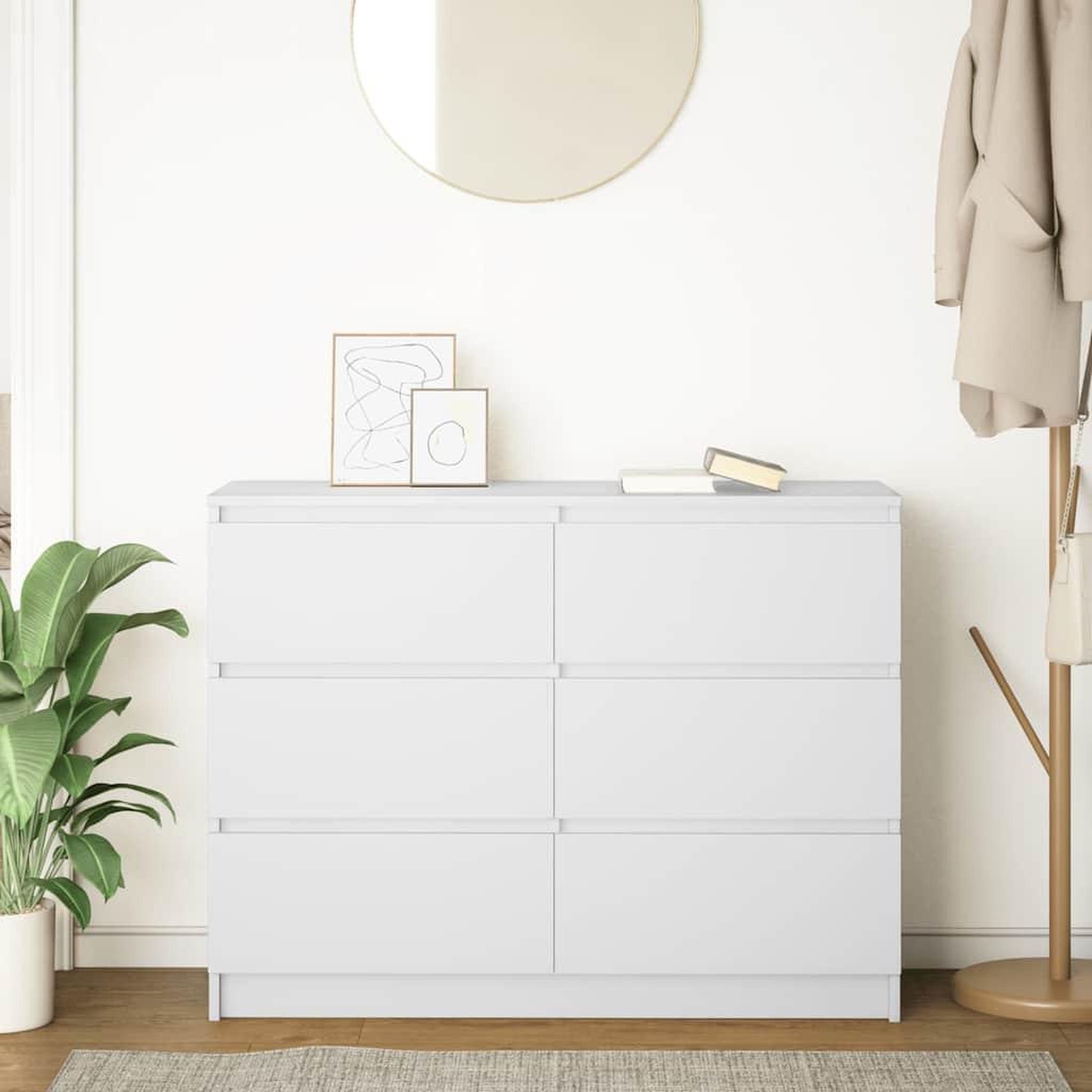 Voir la diapositive 3 : VIDAXL Buffet blanc 100x35x76 cm bois d'ingenierie