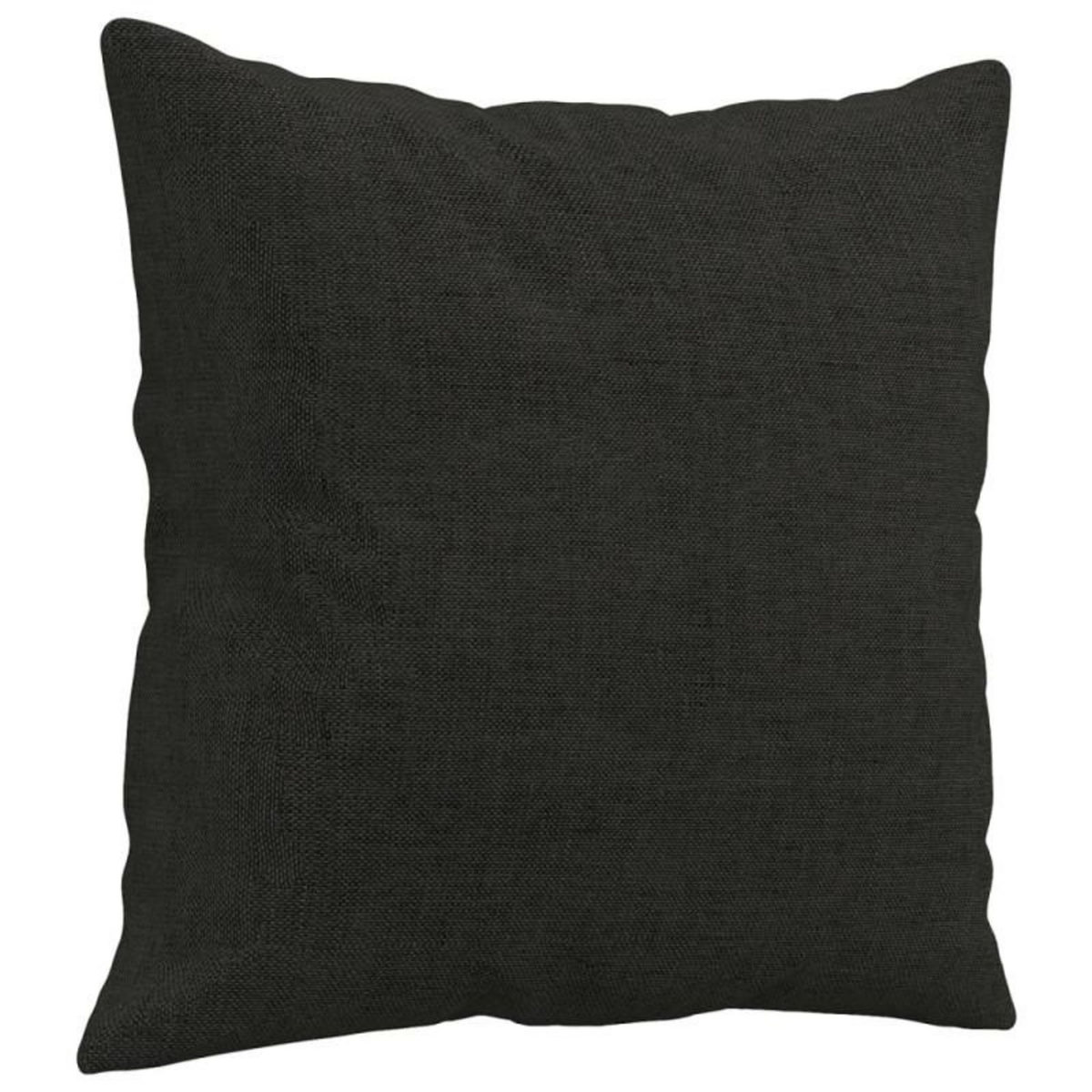 VIDAXL Canapé 3 places avec oreillers décoratifs noir 180 cm tissu