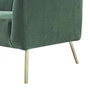 Voir la diapositive 6 : MARKET24 Canapé 3 places - Velours vert - L 207 x P 87 x H 77 cm - MATHIS - Structure bois massif