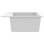VIDAXL Evier de cuisine Granit Seul lavabo Blanc