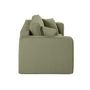Voir la diapositive 4 : BEST MOBILIER Topaze - canapé droit 2 places - en tissu bouclette