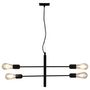 Voir la diapositive 5 : VIDAXL Plafonnier avec ampoules a filament 2 W Noir E27