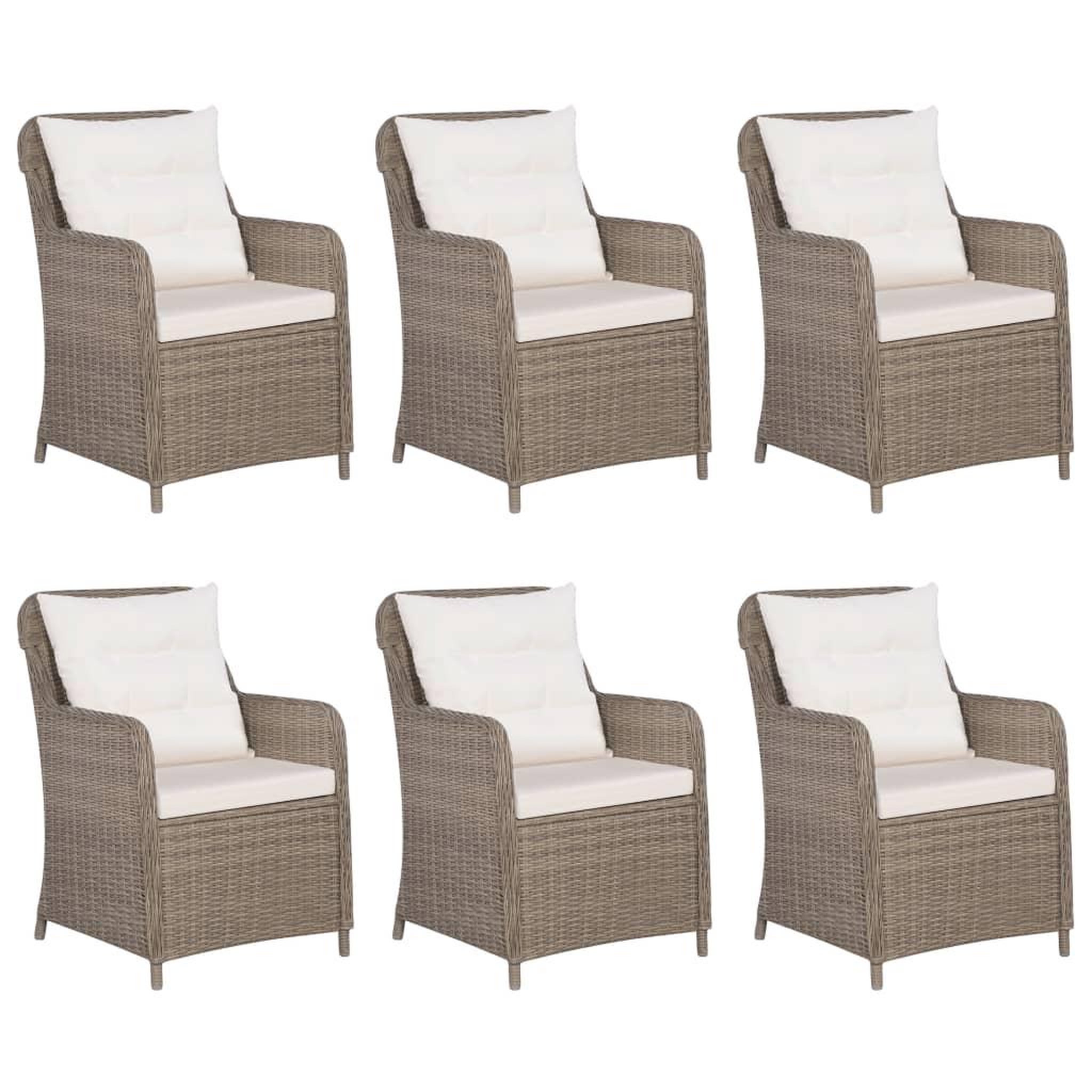 Voir la diapositive 2 : VIDAXL Ensemble a manger de jardin 9 pcs Marron