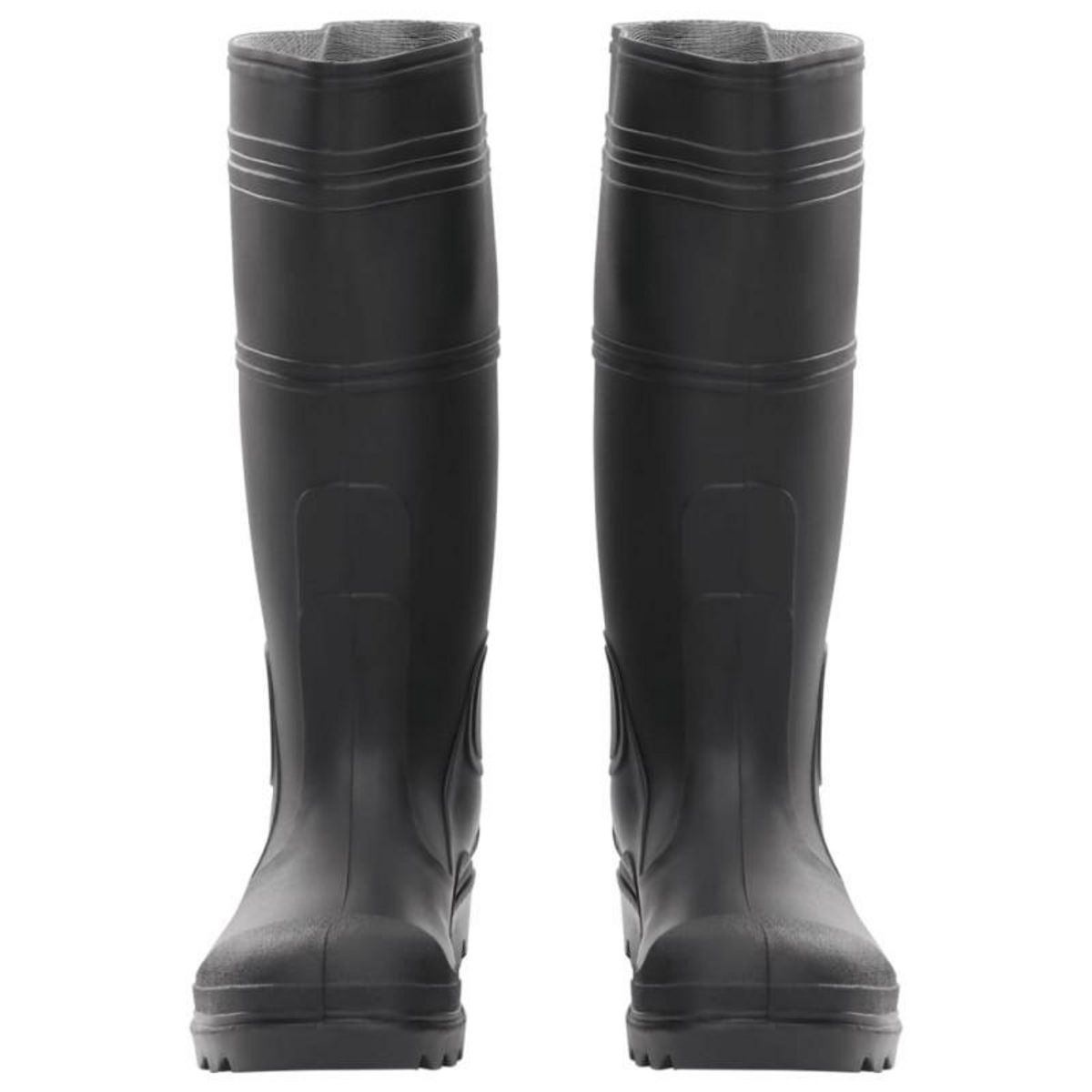 VIDAXL Bottes de pluie noir taille 38 PVC