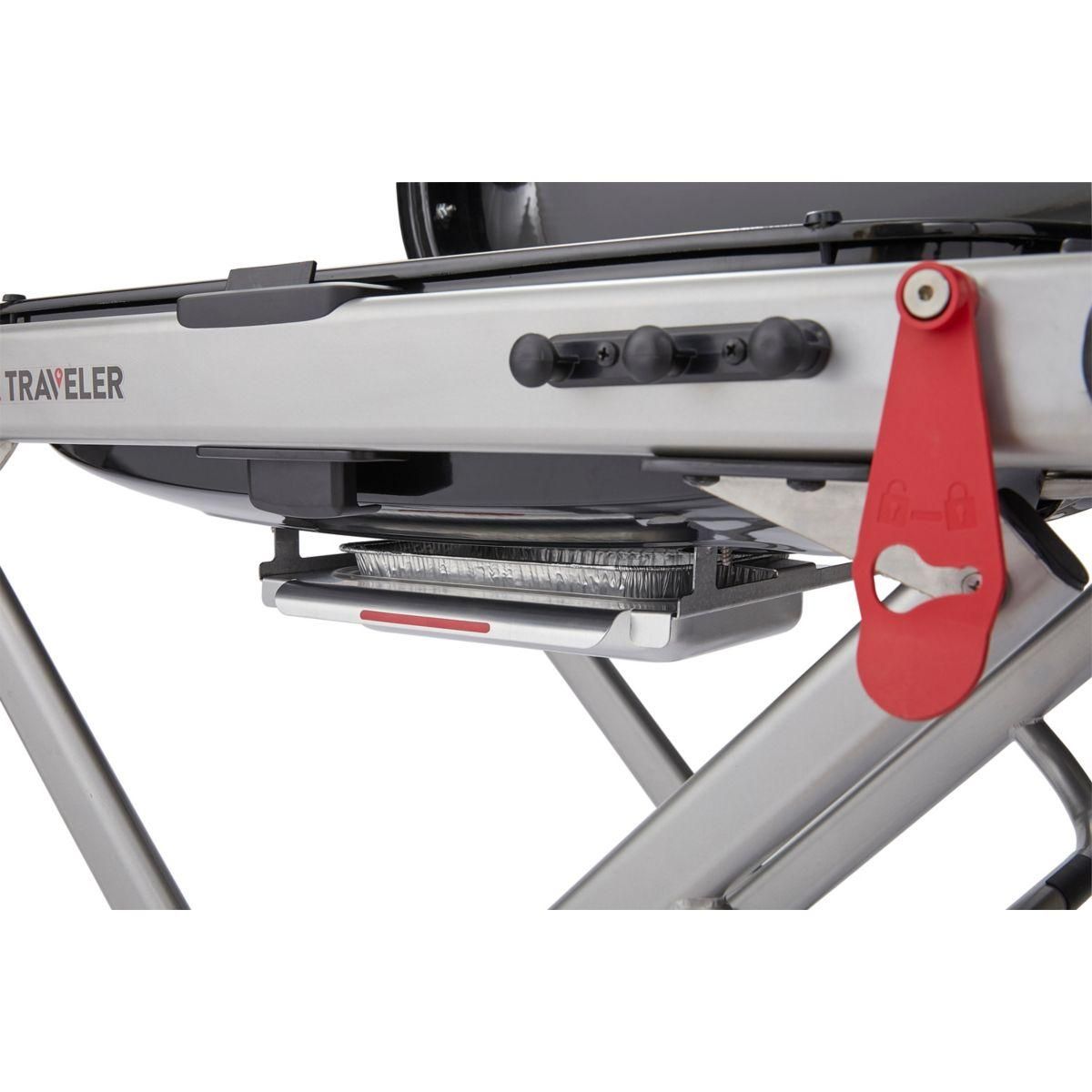 Weber Barbecue gaz Traveler Black sur chariot, 63.5x34.3 cmcm