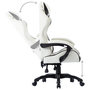 Voir la diapositive 4 : VIDAXL Fauteuil de jeux video Blanc Similicuir