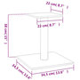 Voir la diapositive 5 : VIDAXL Arbre a chat avec plate-forme gris fonce 38 cm
