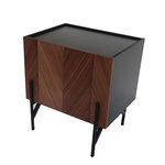 CONCEPT USINE Meuble d'appoint vintage avec placard SEQUOIA