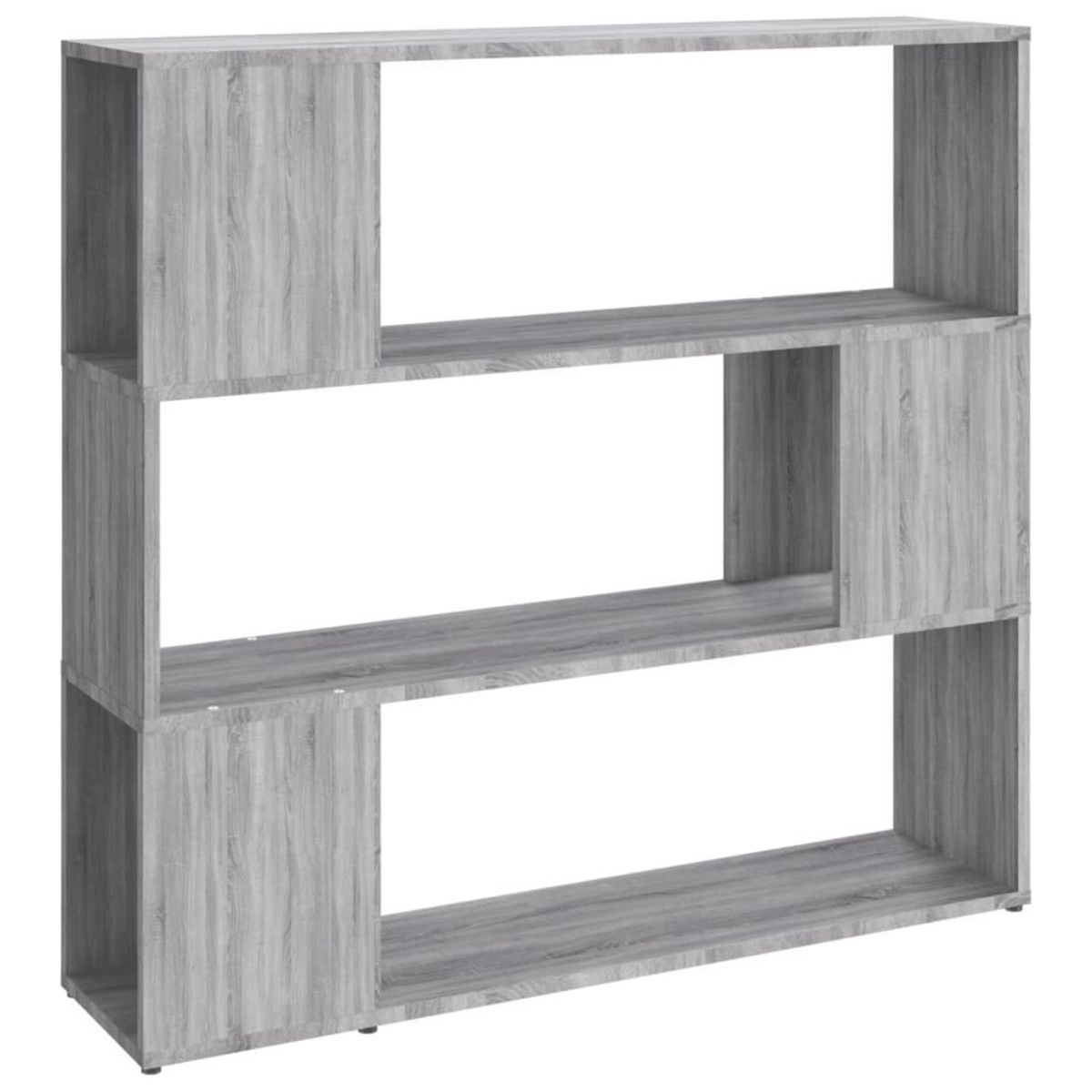 VIDAXL Bibliotheque/Separateur de piece Sonoma gris 100x24x94 cm