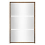 Voir la diapositive 4 : VIDAXL Armoire a chaussures miroir 3 niveaux Chene fume 63x17x102,5 cm