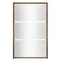 Voir la diapositive 4 : VIDAXL Armoire a chaussures miroir 3 niveaux Chene fume 63x17x102,5 cm