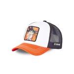 CAPSLAB Casquette trucker avec filet Dragon Ball Goku. Coloris disponibles : Blanc